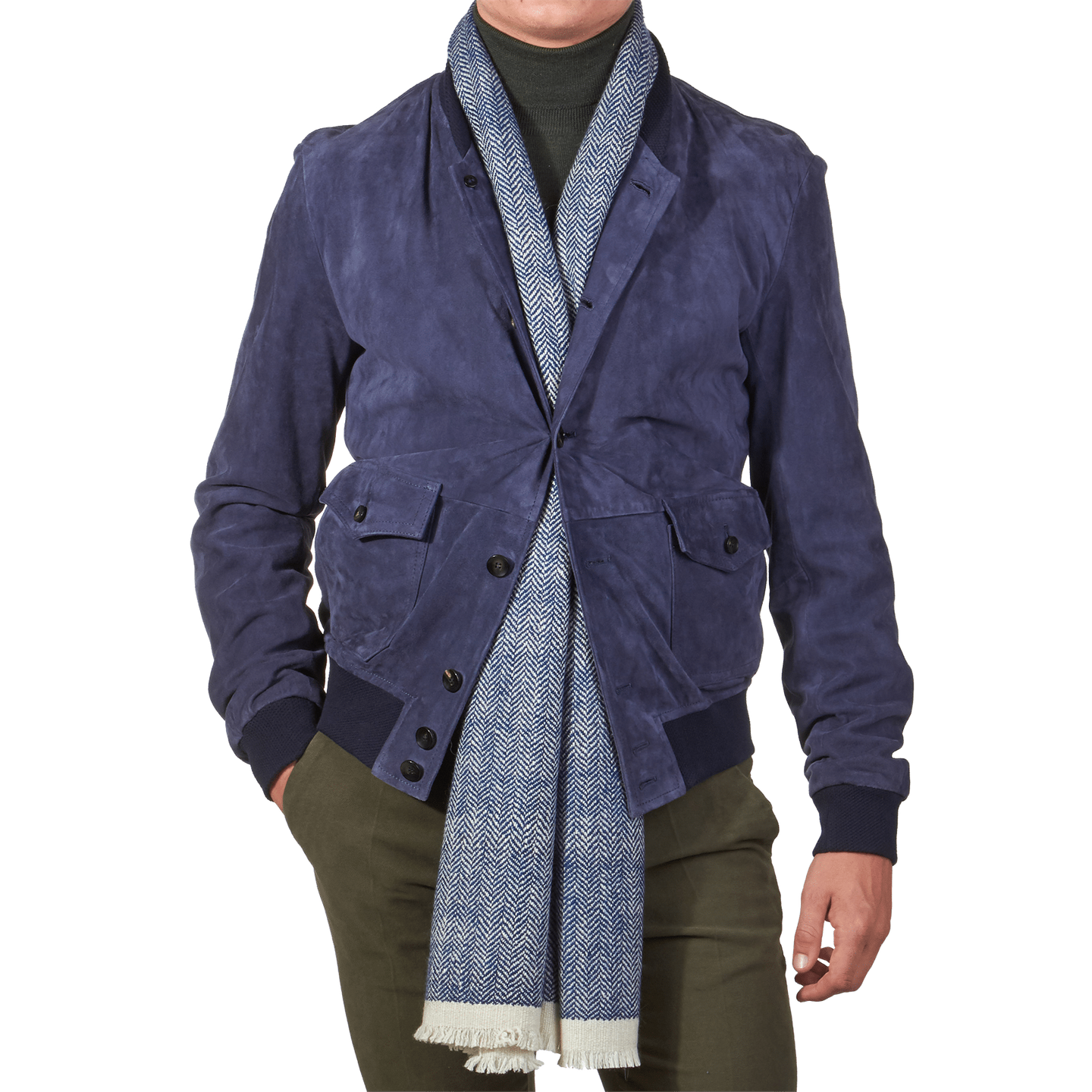 navy suede jacket
