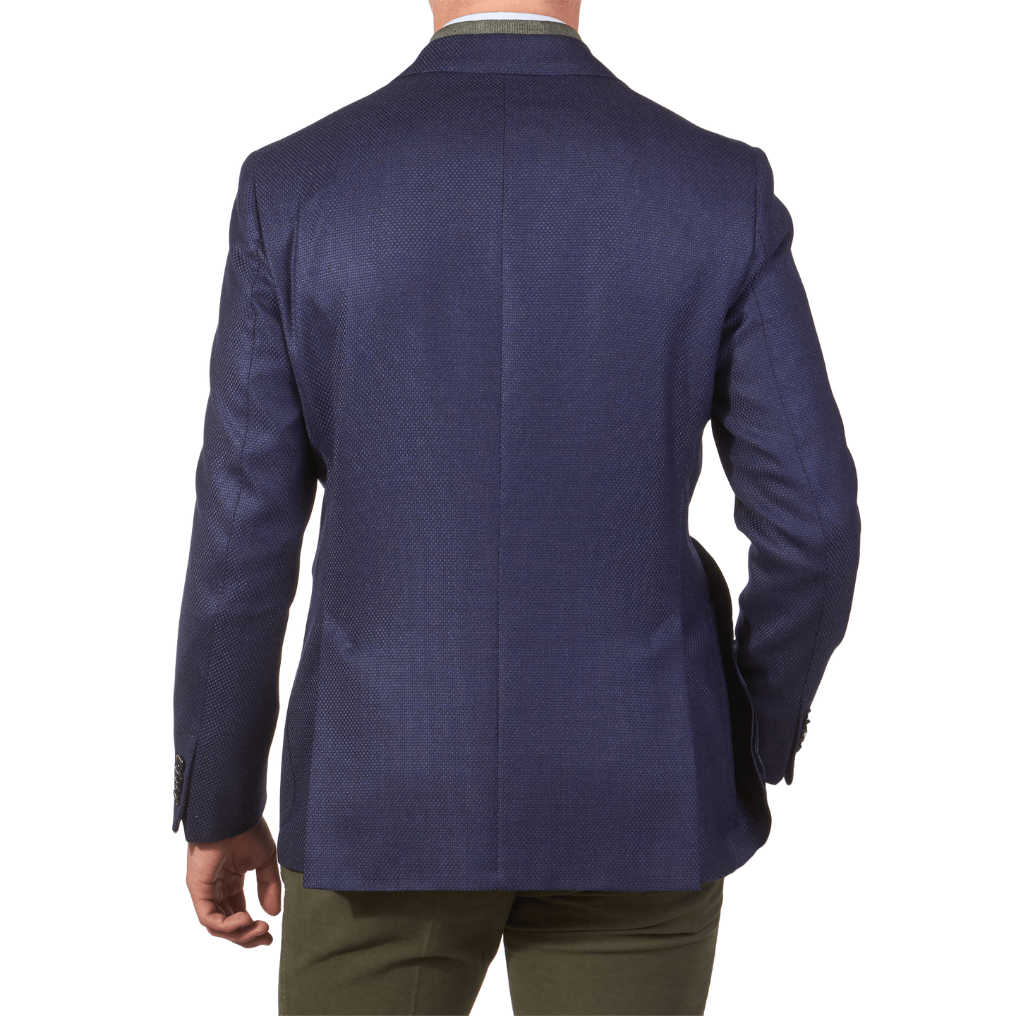Eduard Dressler Blue Hopsack Blazer Baltzar