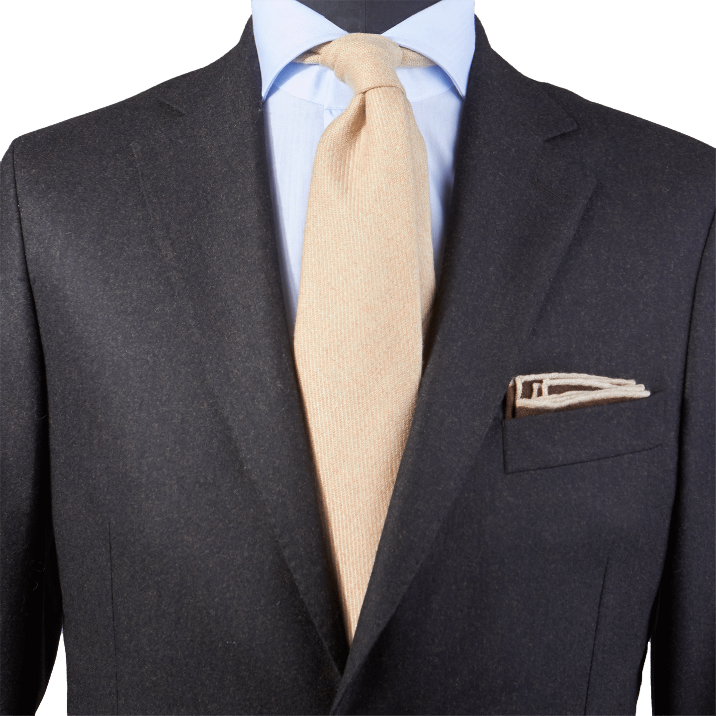 Drake's - Light Camel Cashmere Tie | Baltzar