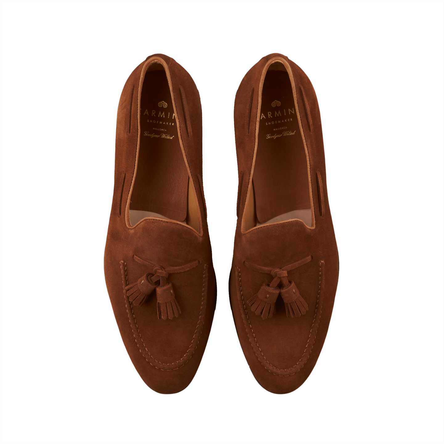 Brown Polo Suede Forest Tassel Loafers 