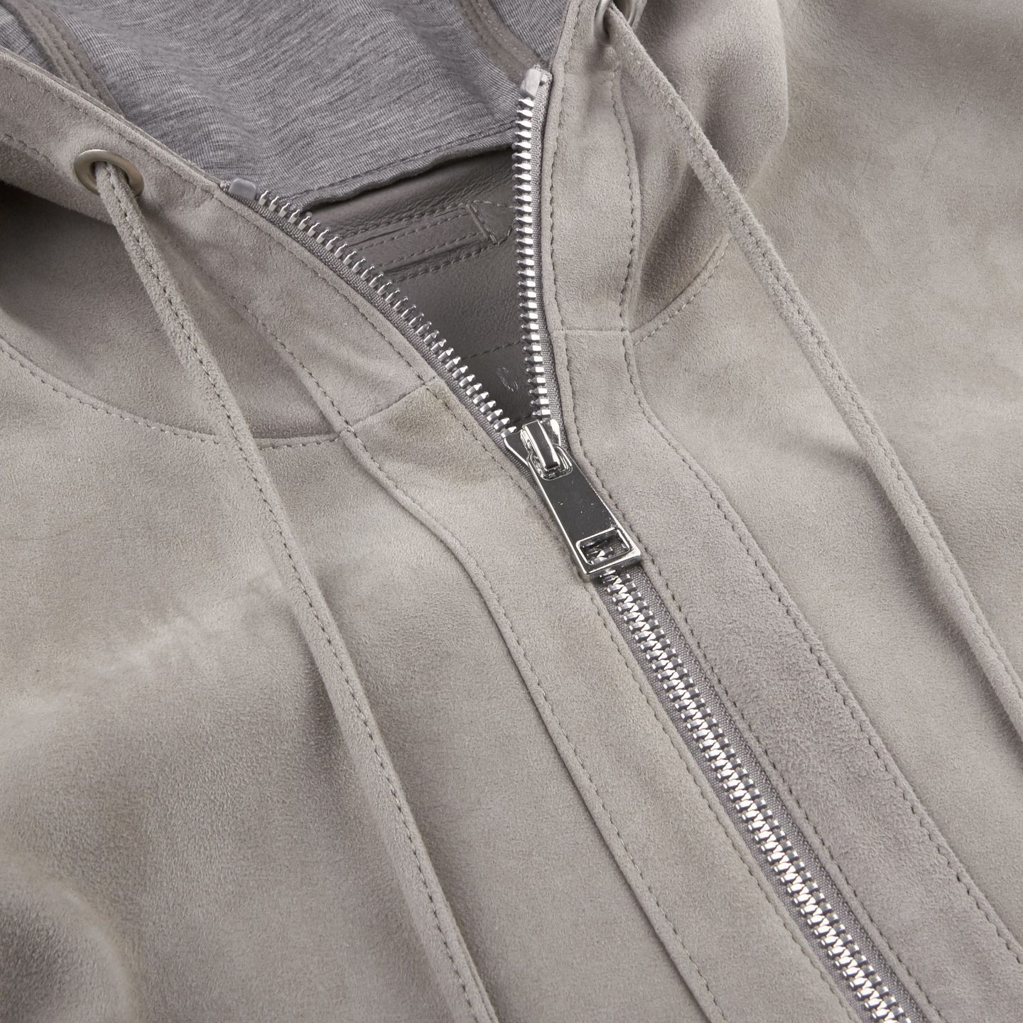 light grey suede biker jacket