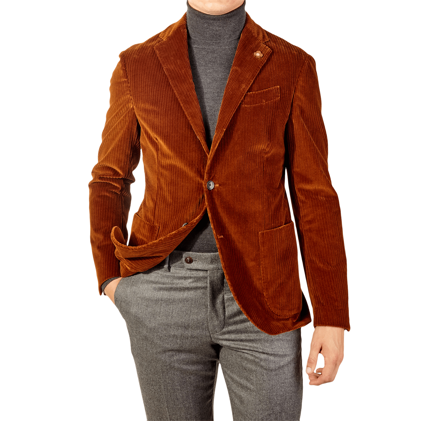Orange corduroy blazer Clearance