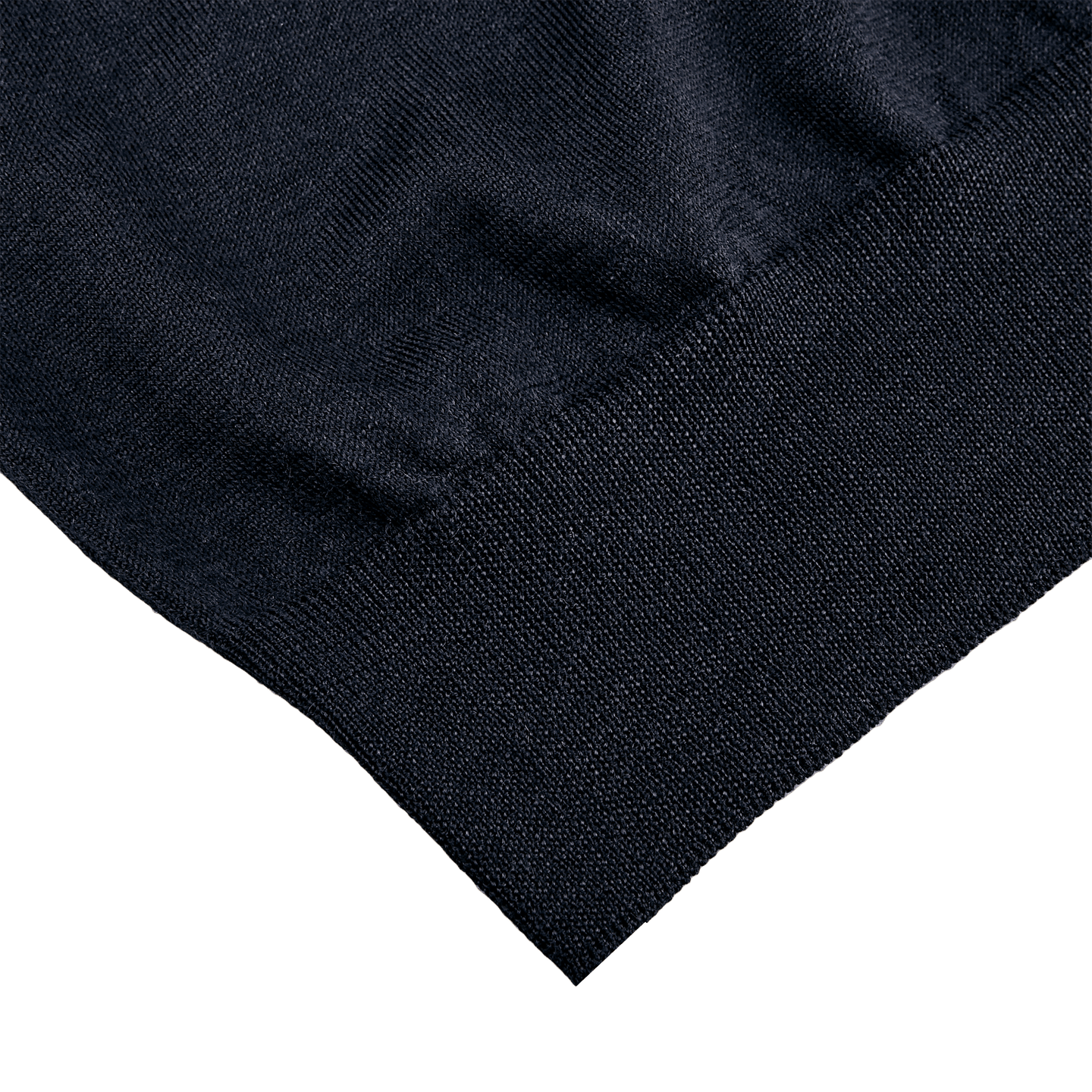 Maurizio Baldassari - Knitted Navy Blue Wool Silk Polo Shirt | Baltzar