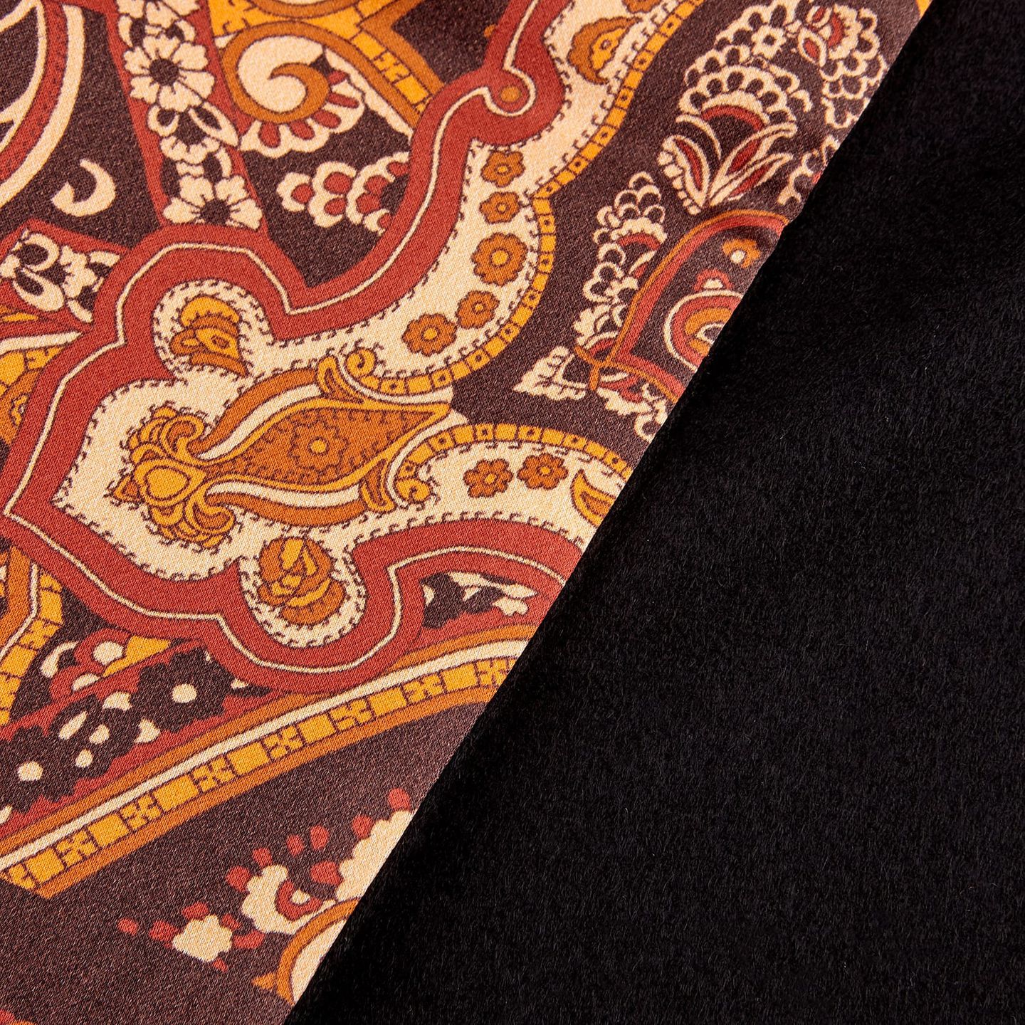 brown paisley scarf