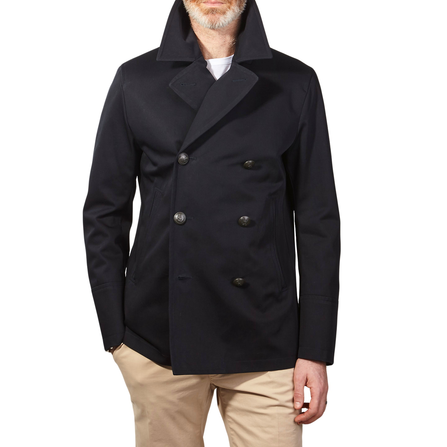 cotton peacoat