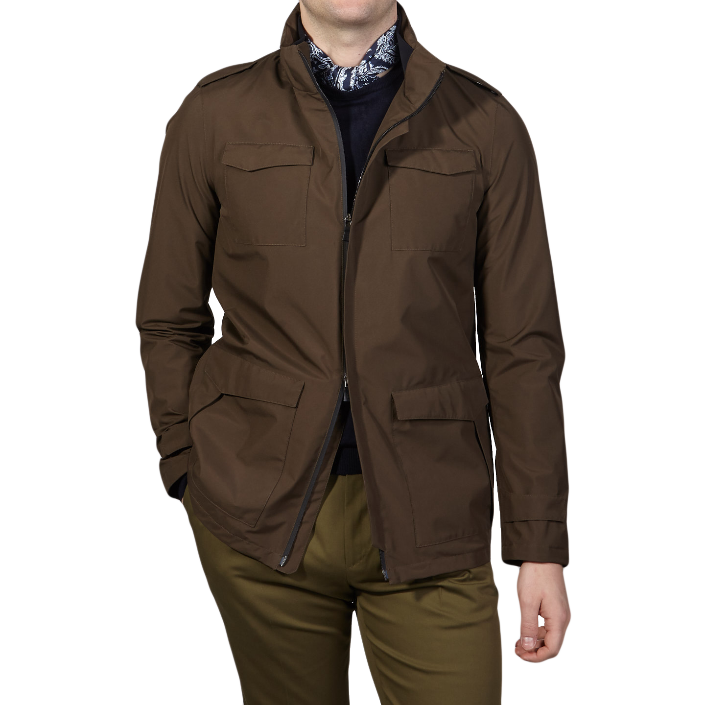 Herno - Brown Laminar Gore-Tex Jacket | Baltzar