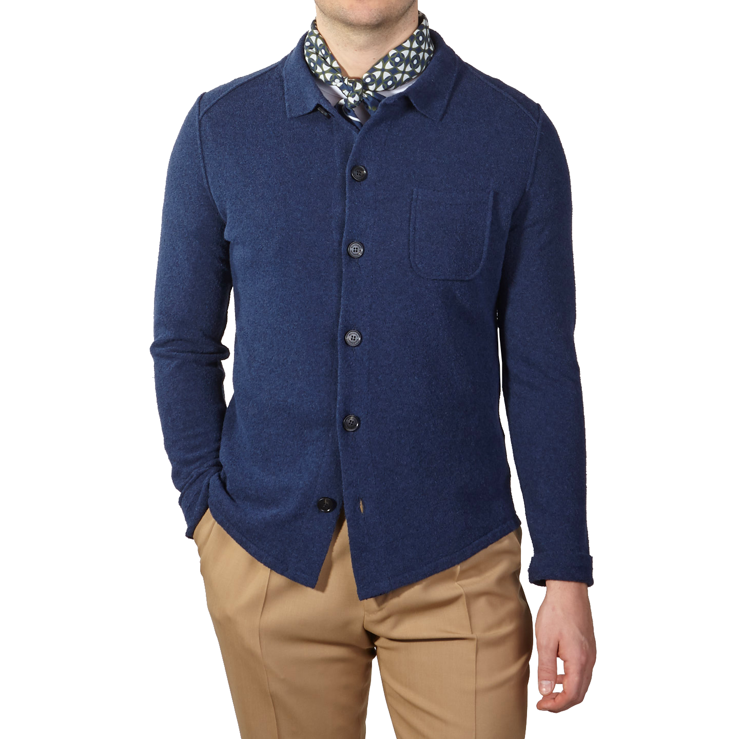 knitted overshirt