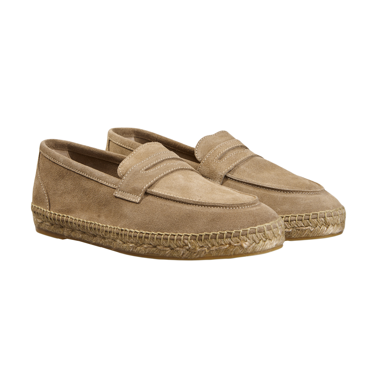 Taupe Brown Suede Nacho Casual Loafers 