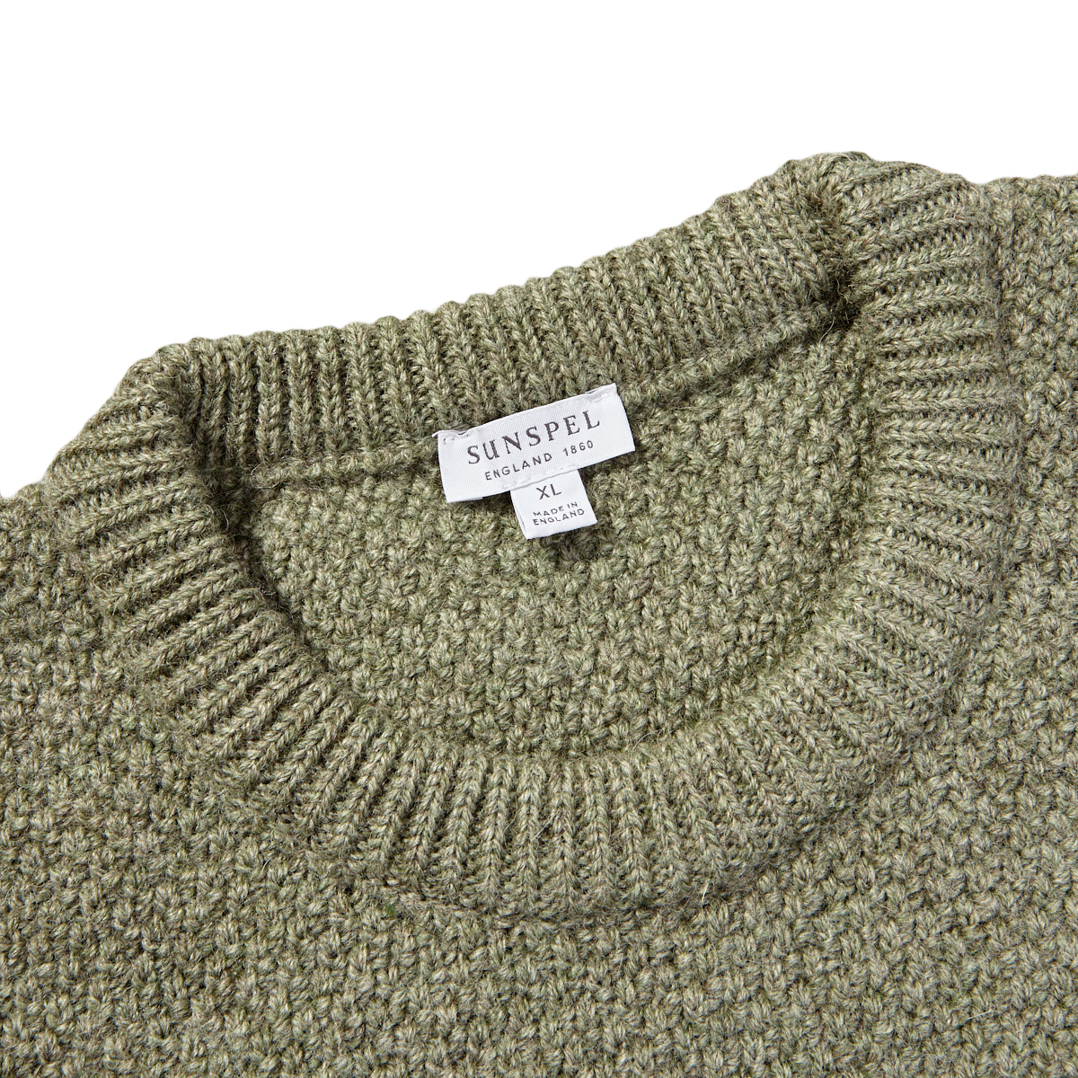 chunky knit crew neck jumper