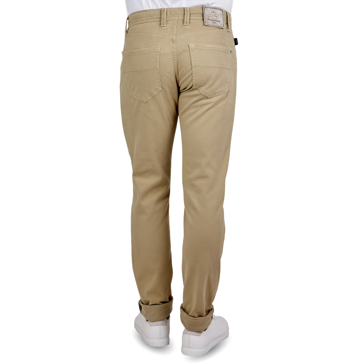 beige stretch jeans