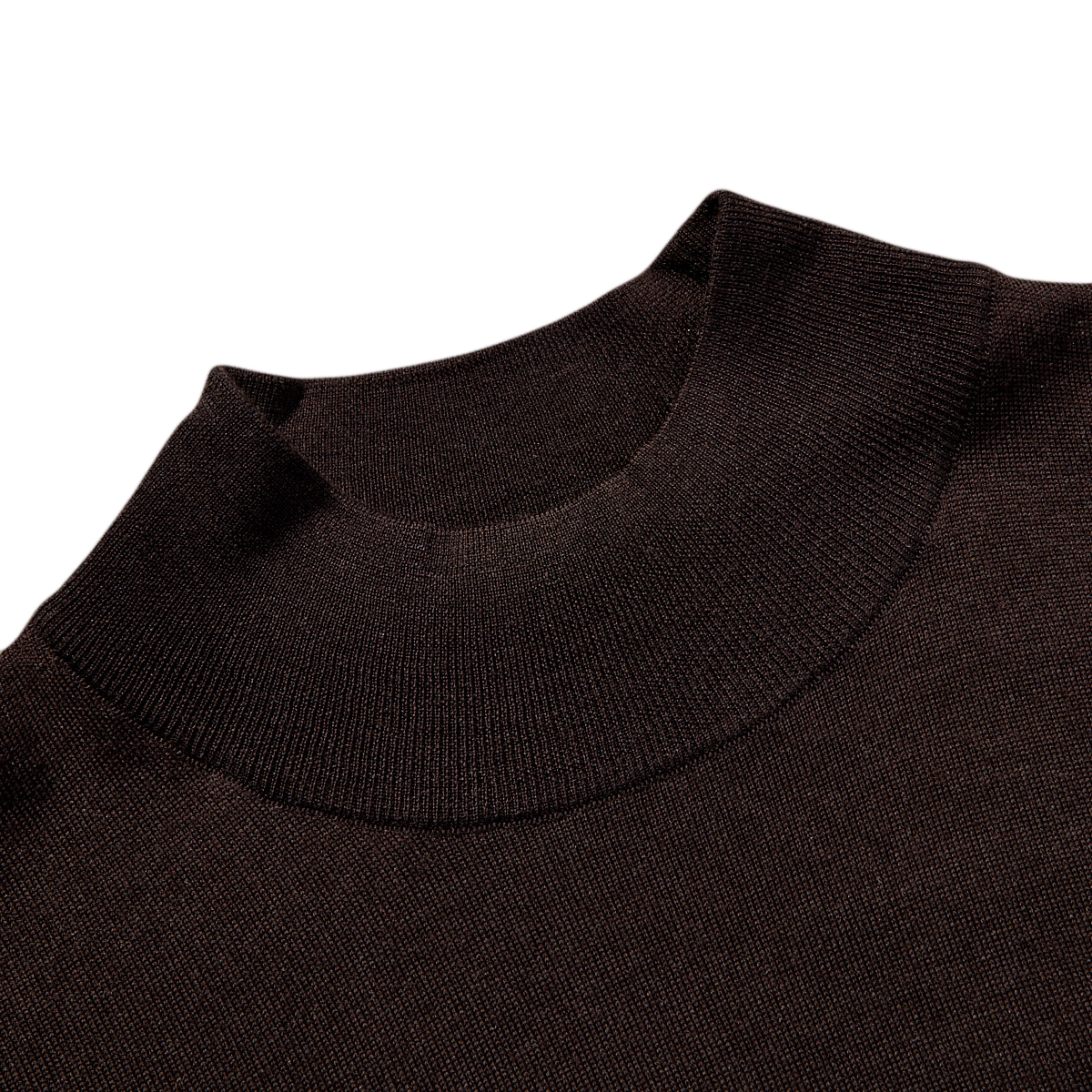 Fedeli - Brown 140s Wool Turtleneck Sweater | Baltzar