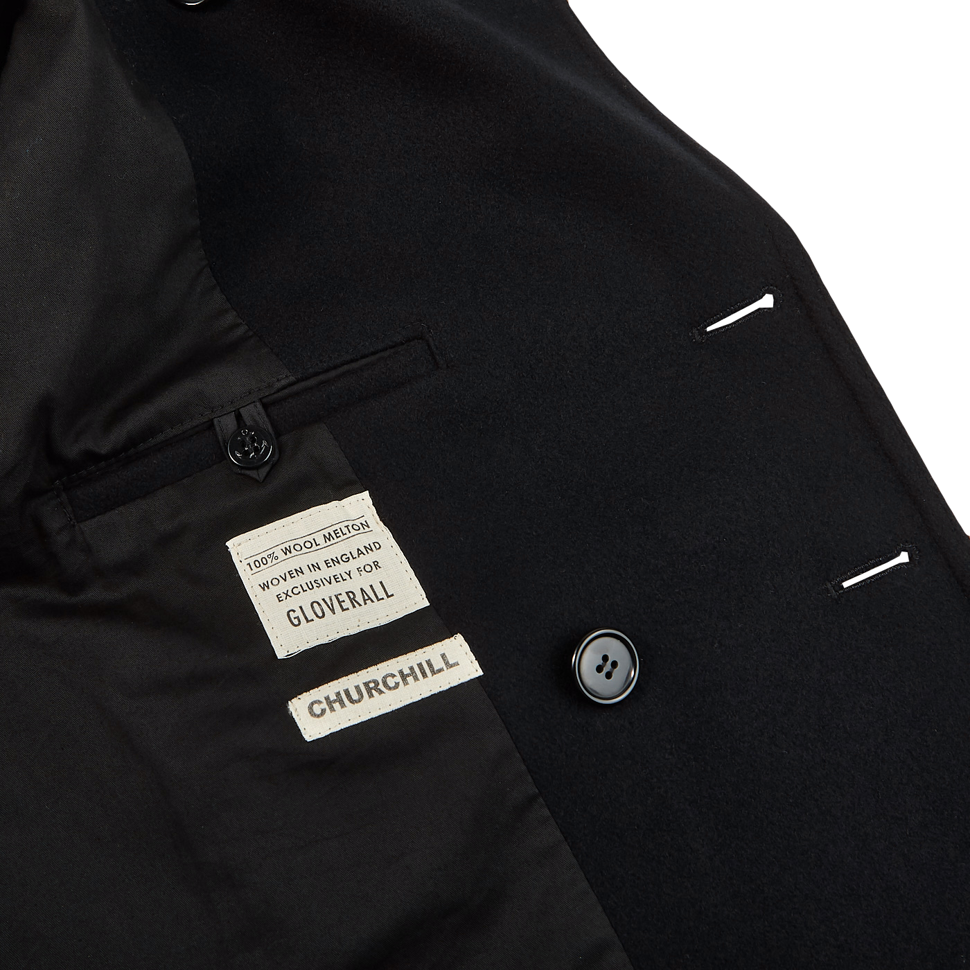 gloverall peacoat churchill
