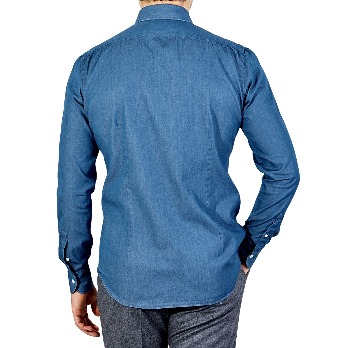 Mazzarelli - Denim Blue BD Regular Shirt | Baltzar