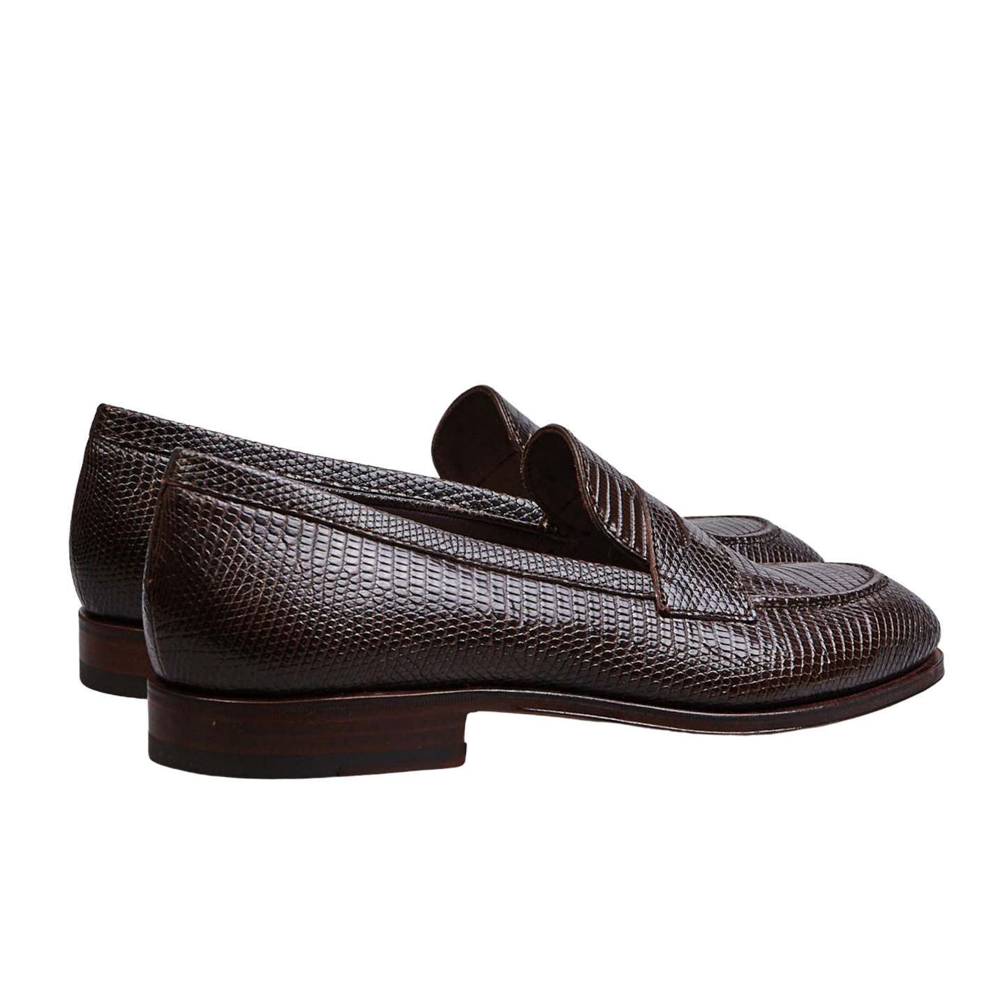 Carmina Brown Lizard Uetam Penny Loafers Baltzar