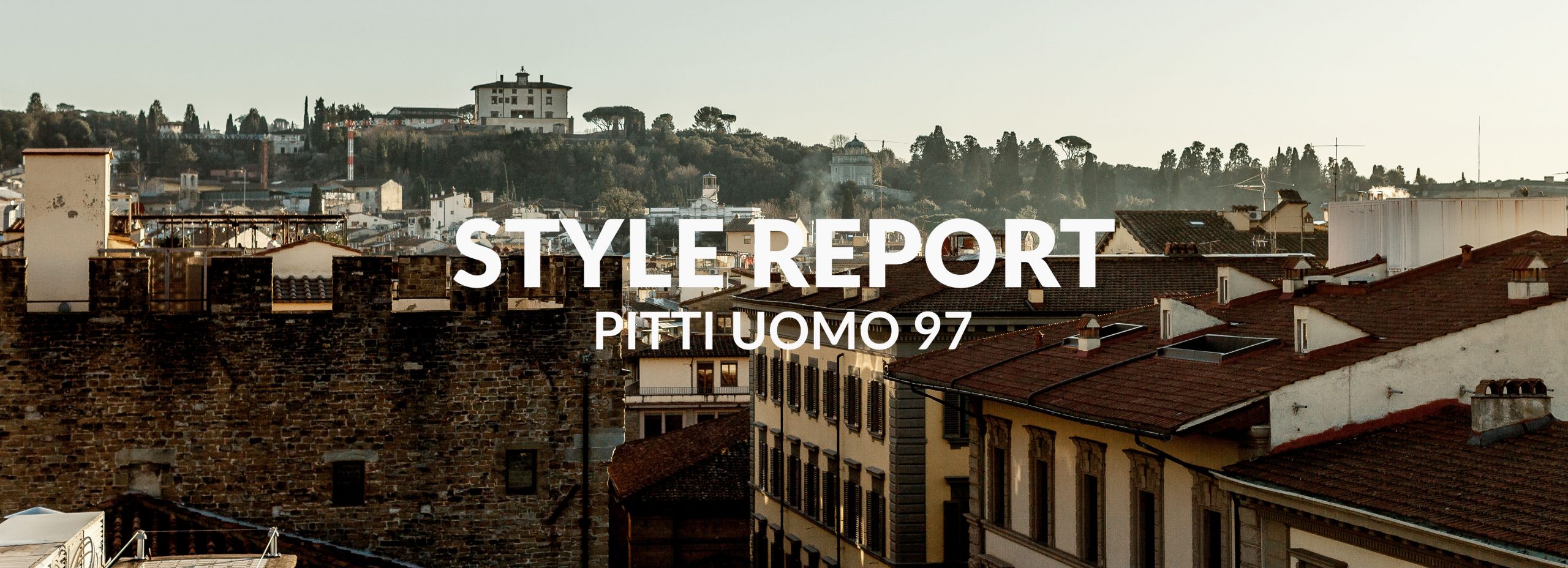 view of florence during pitti uomo 97