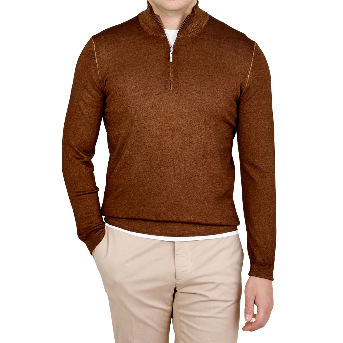 gran sasso full zip sweater