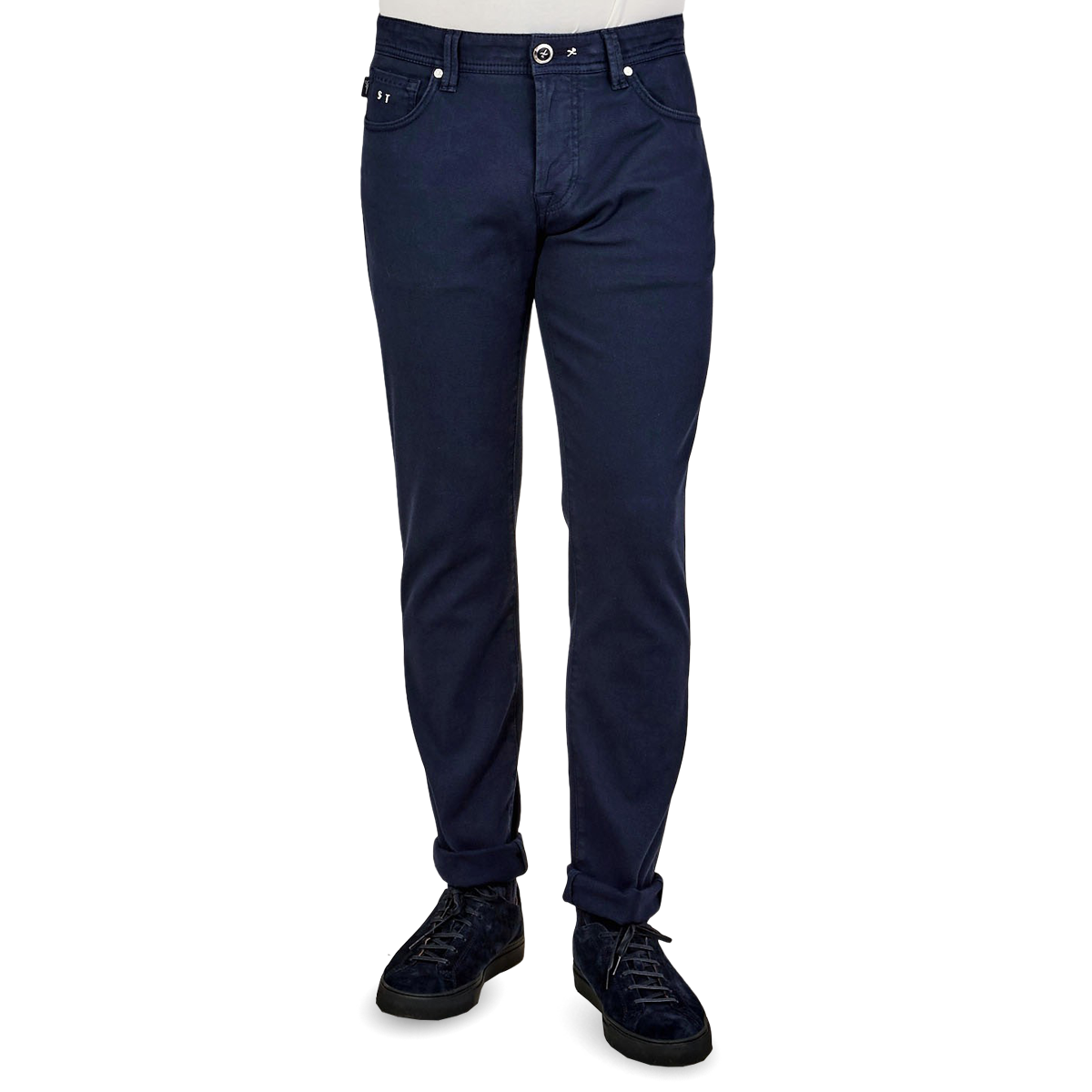 navy blue cotton jeans