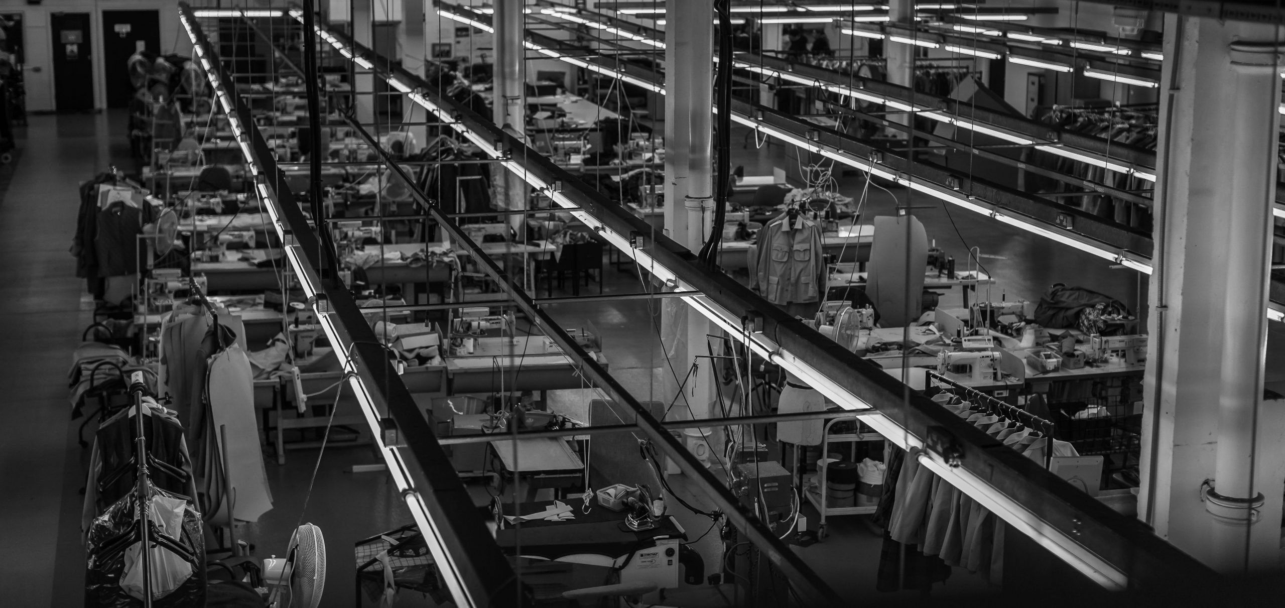 Overlooking the Grenfell Clothing factory floor