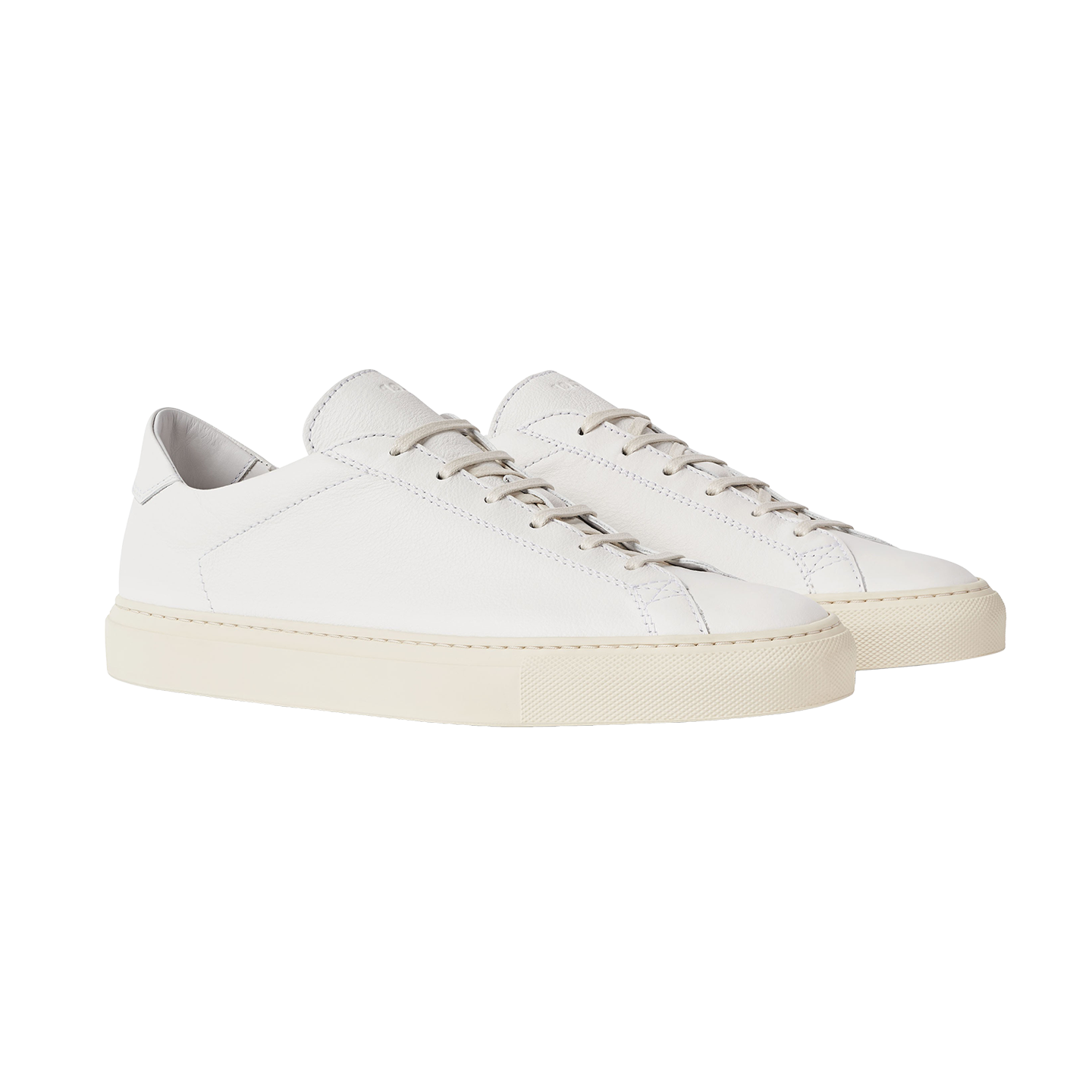 classic white leather sneakers