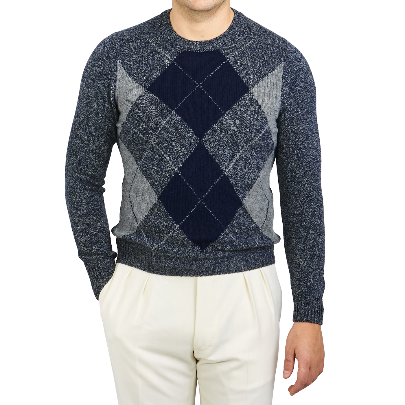 argyle crewneck