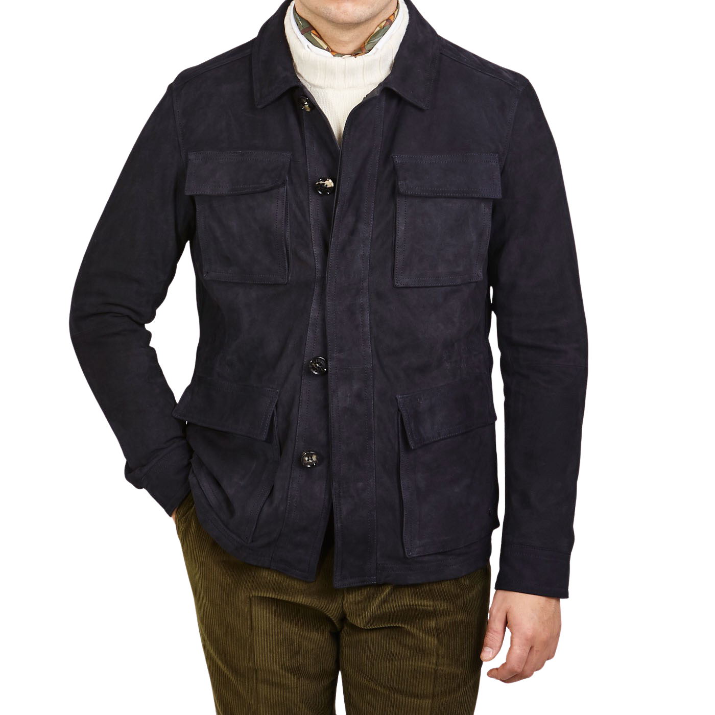 navy suede jacket