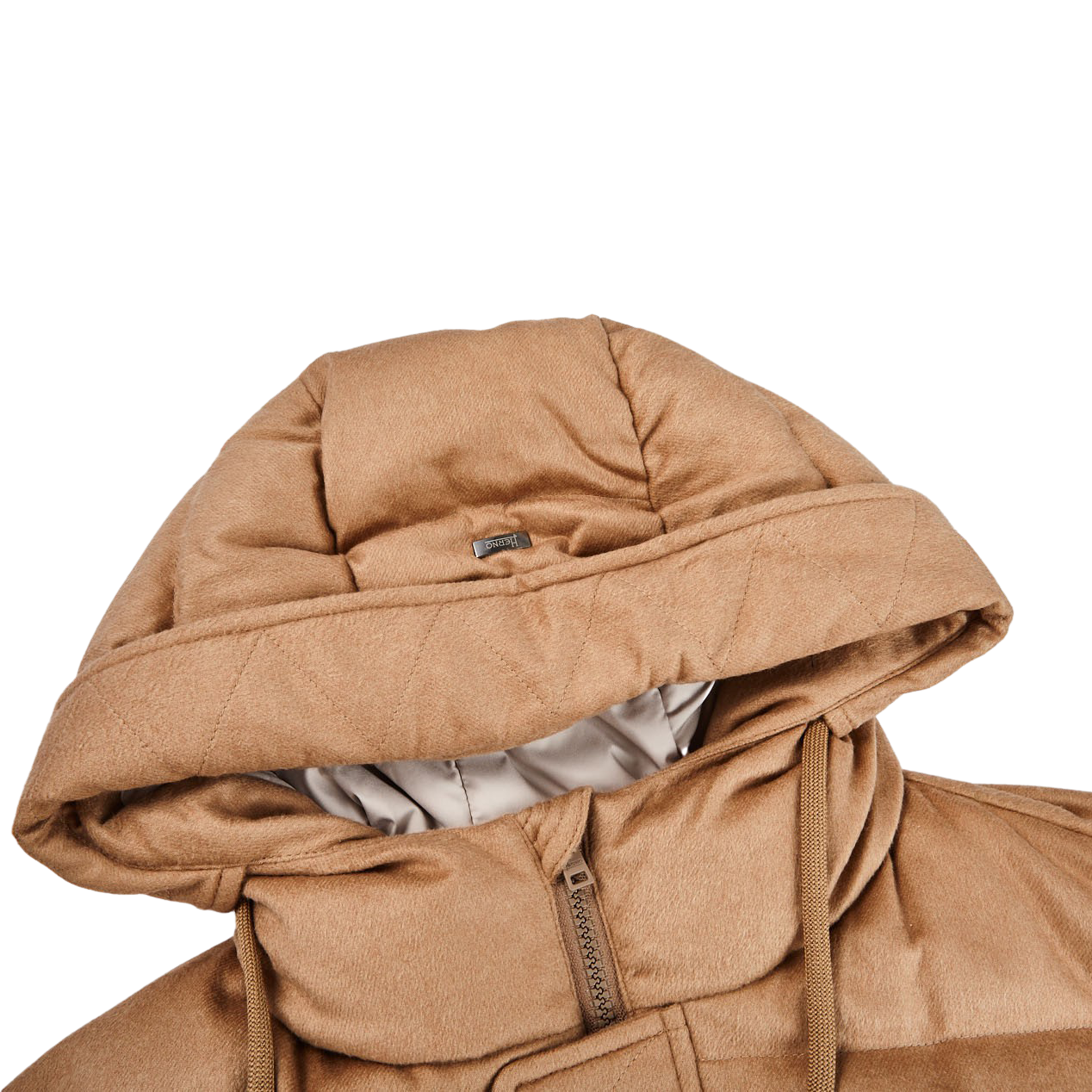 camel goose down jacket