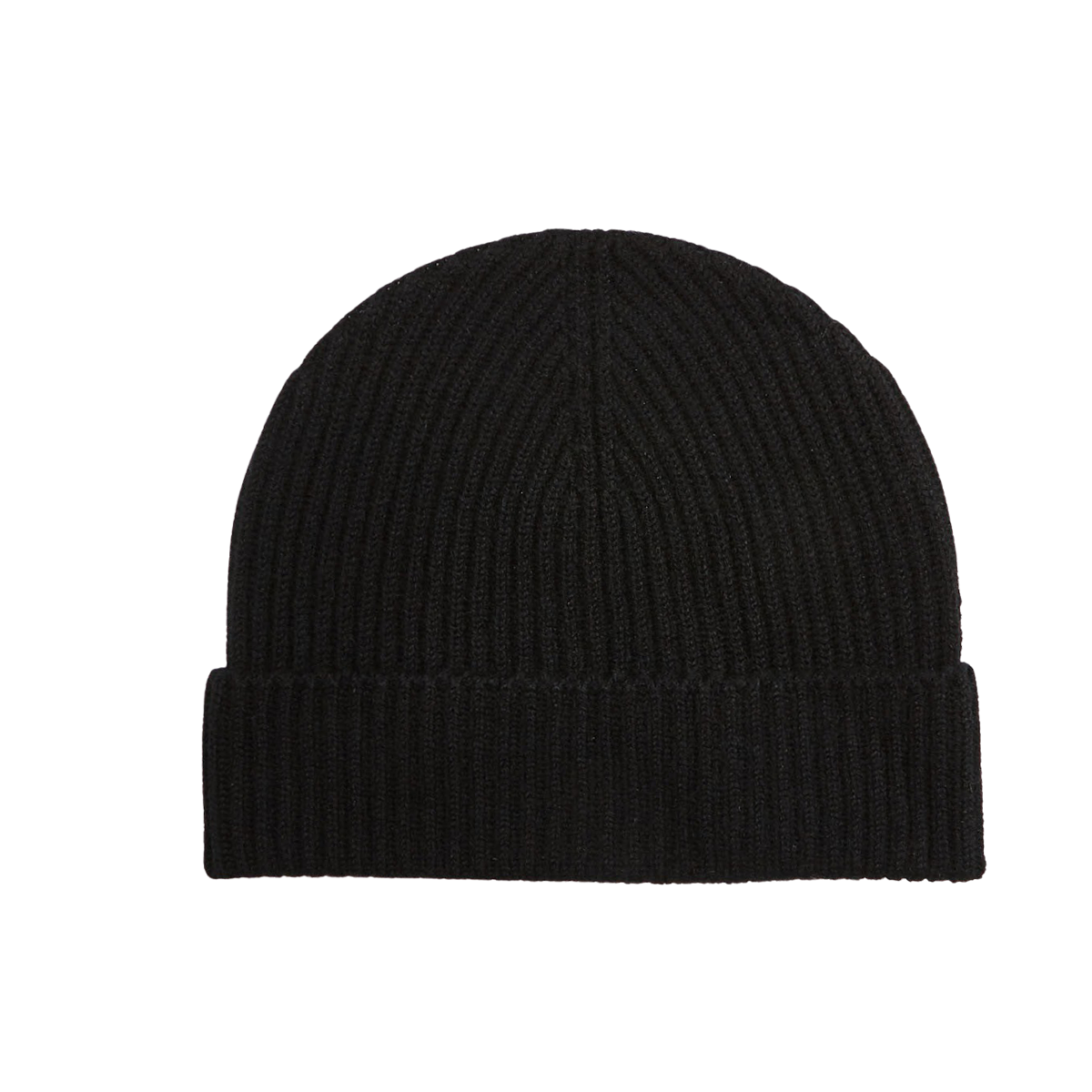 Elgin - Black Ribbed Cashmere Hat | Baltzar