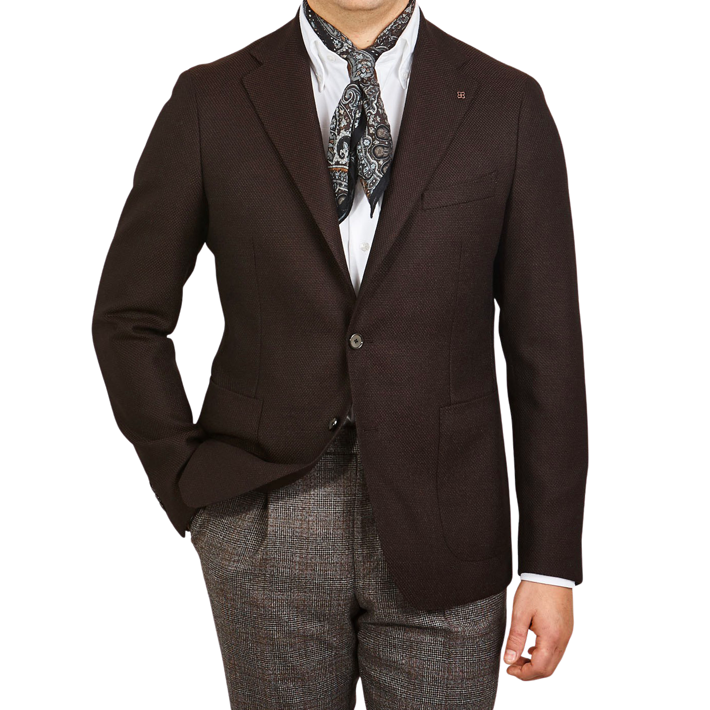 brown sportcoat