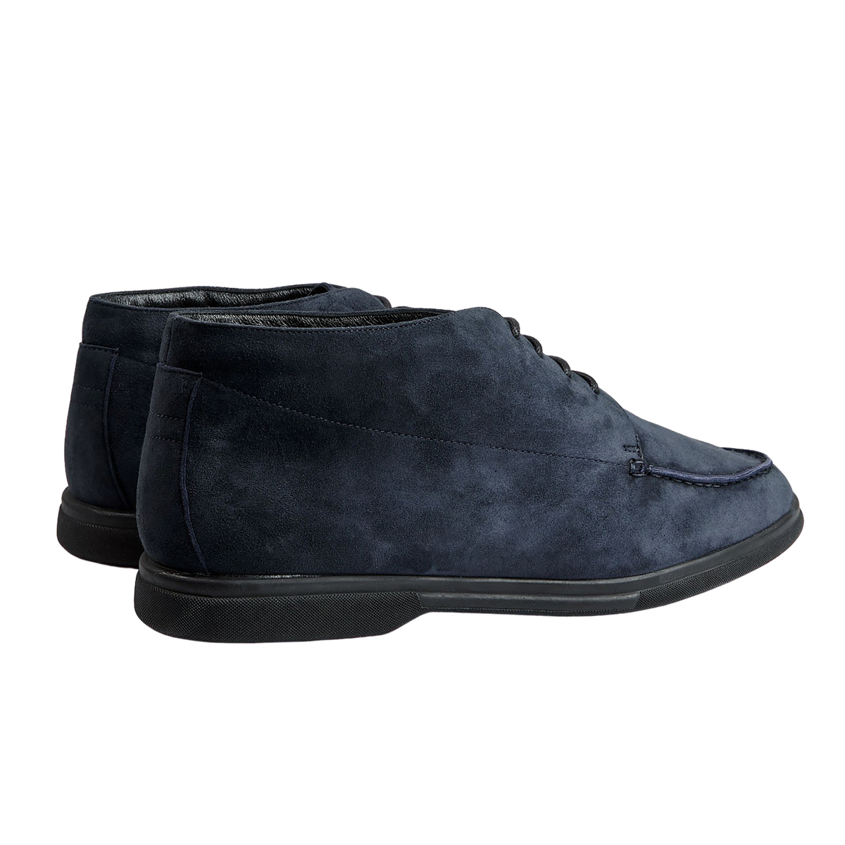 Blue Suede Furlined Soft Chukka Boots 