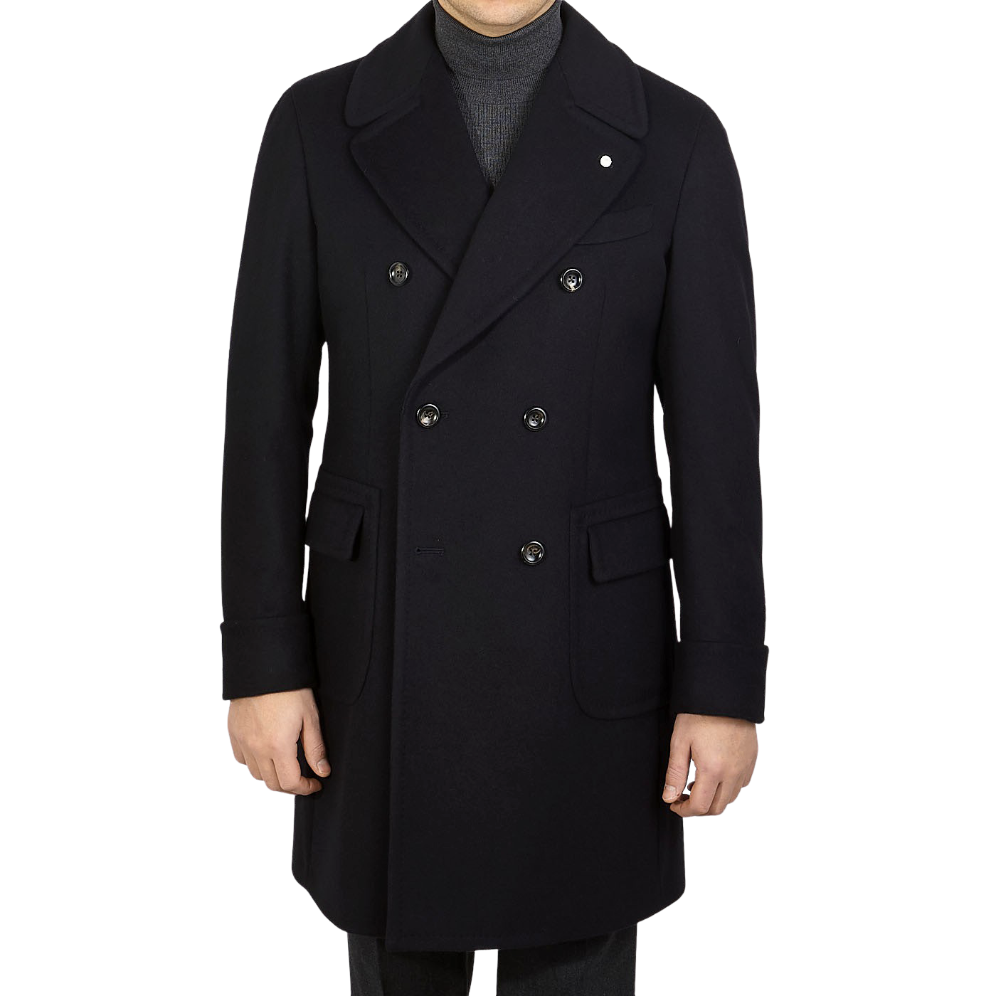 cashmere polo coat