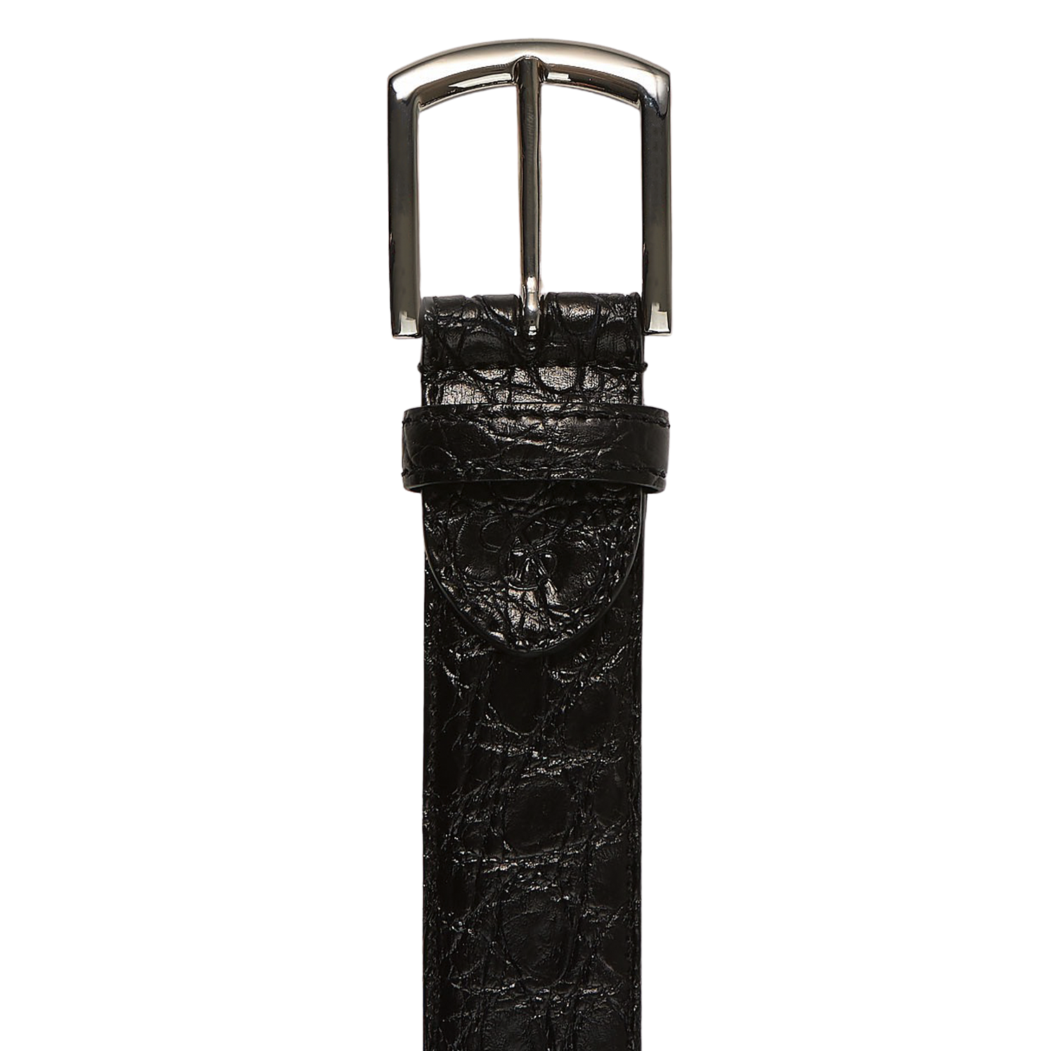 black crocodile belt