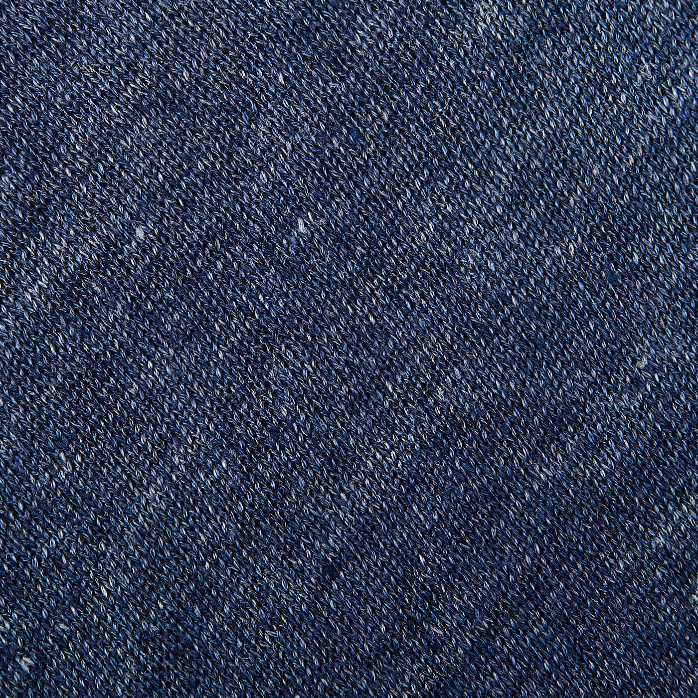Gran Sasso Blue Linen Capri Collar Polo Shirt Fabric