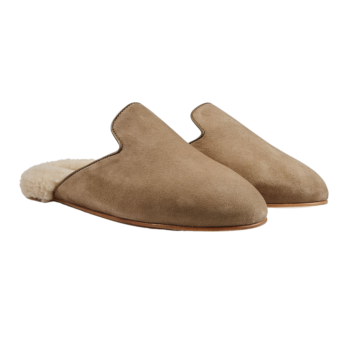 Inabo - Mole Suede Fritz Shearling Slippers | Baltzar
