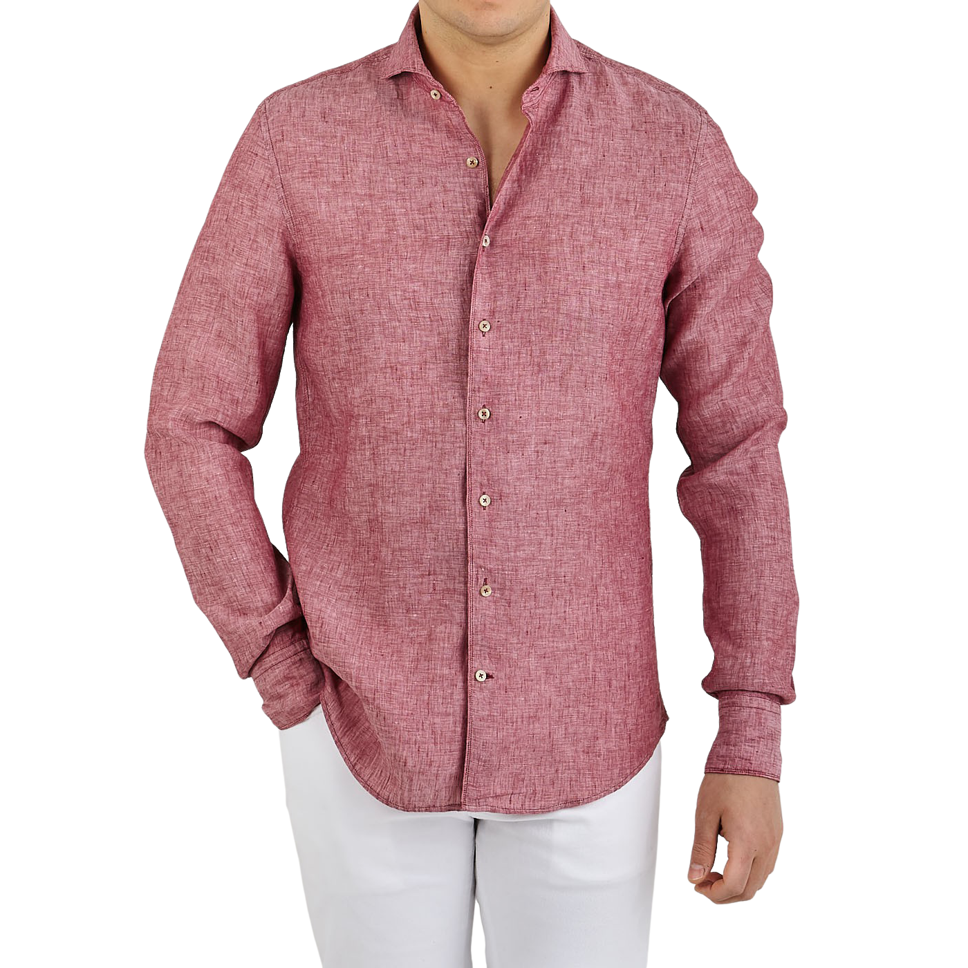 fitted linen shirt