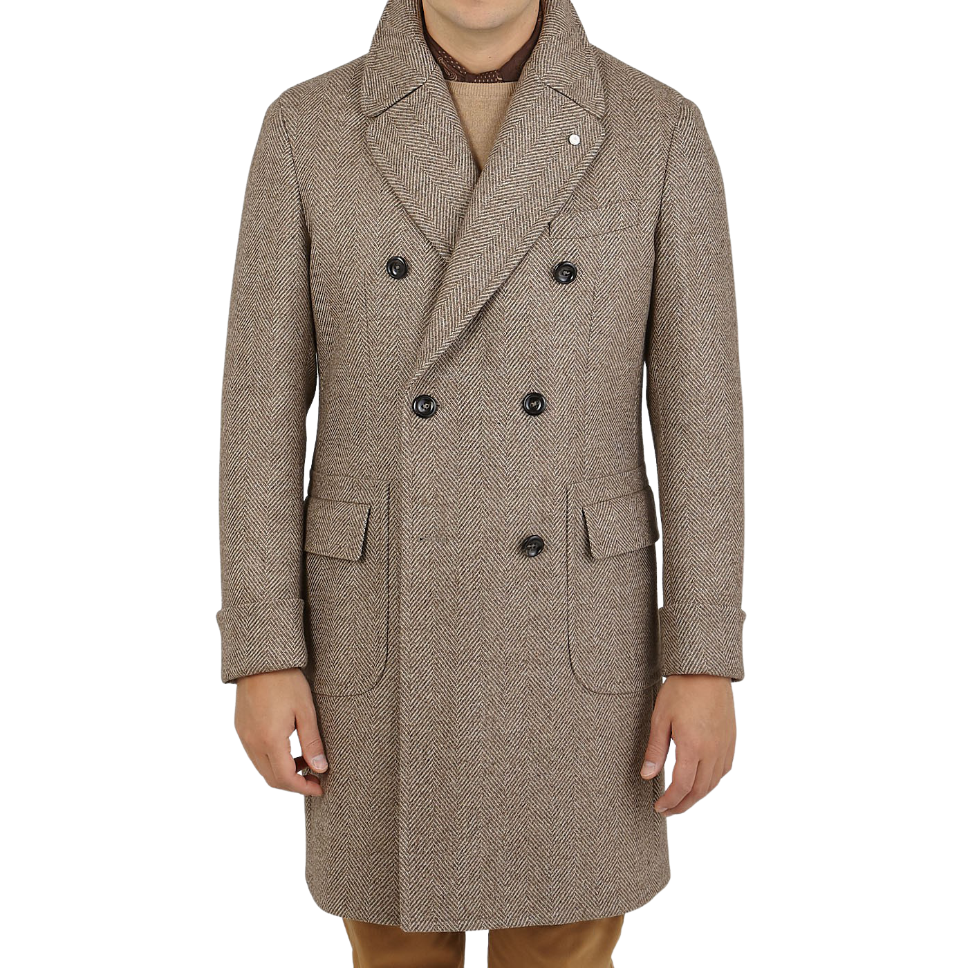 herringbone over coat