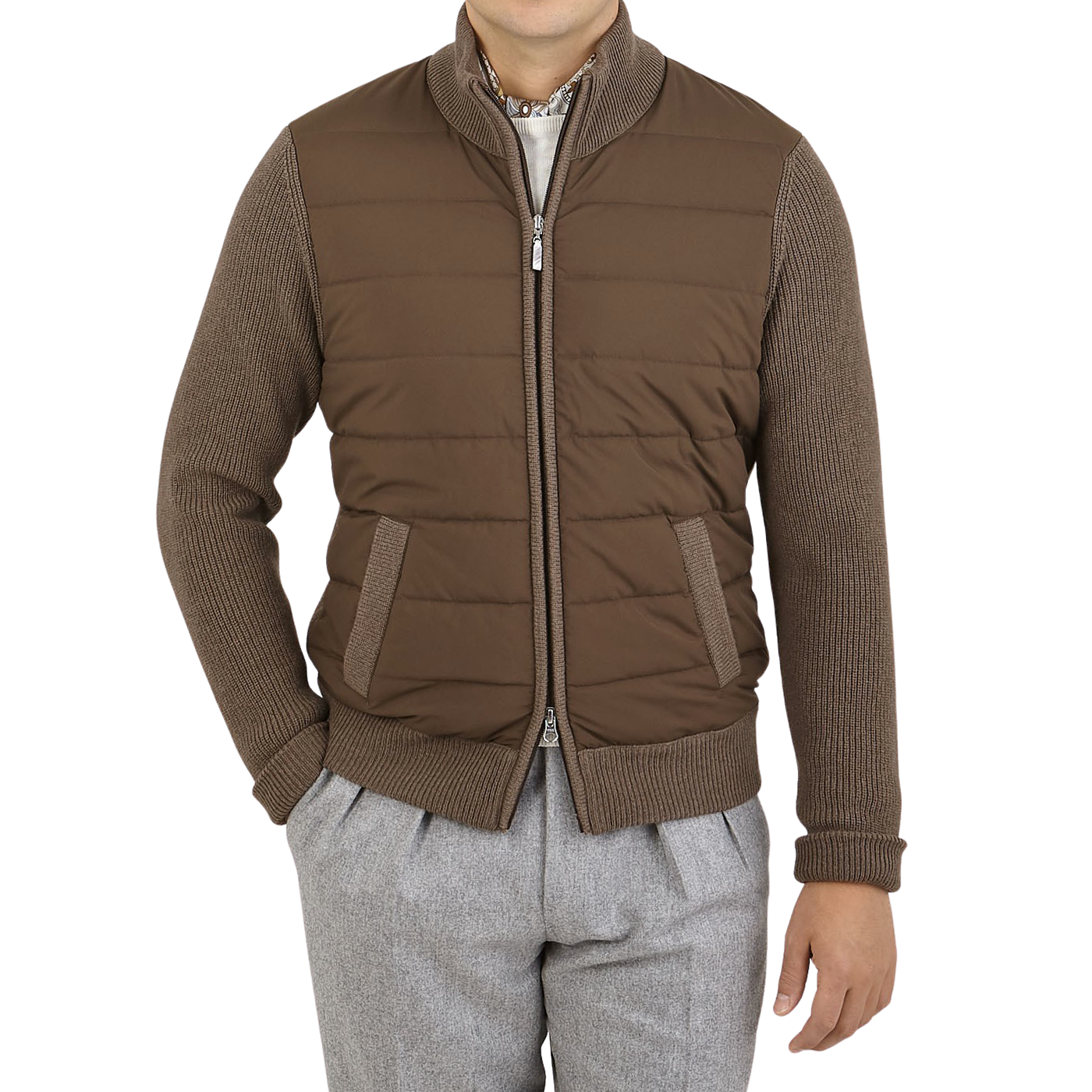 hybrid padded jacket