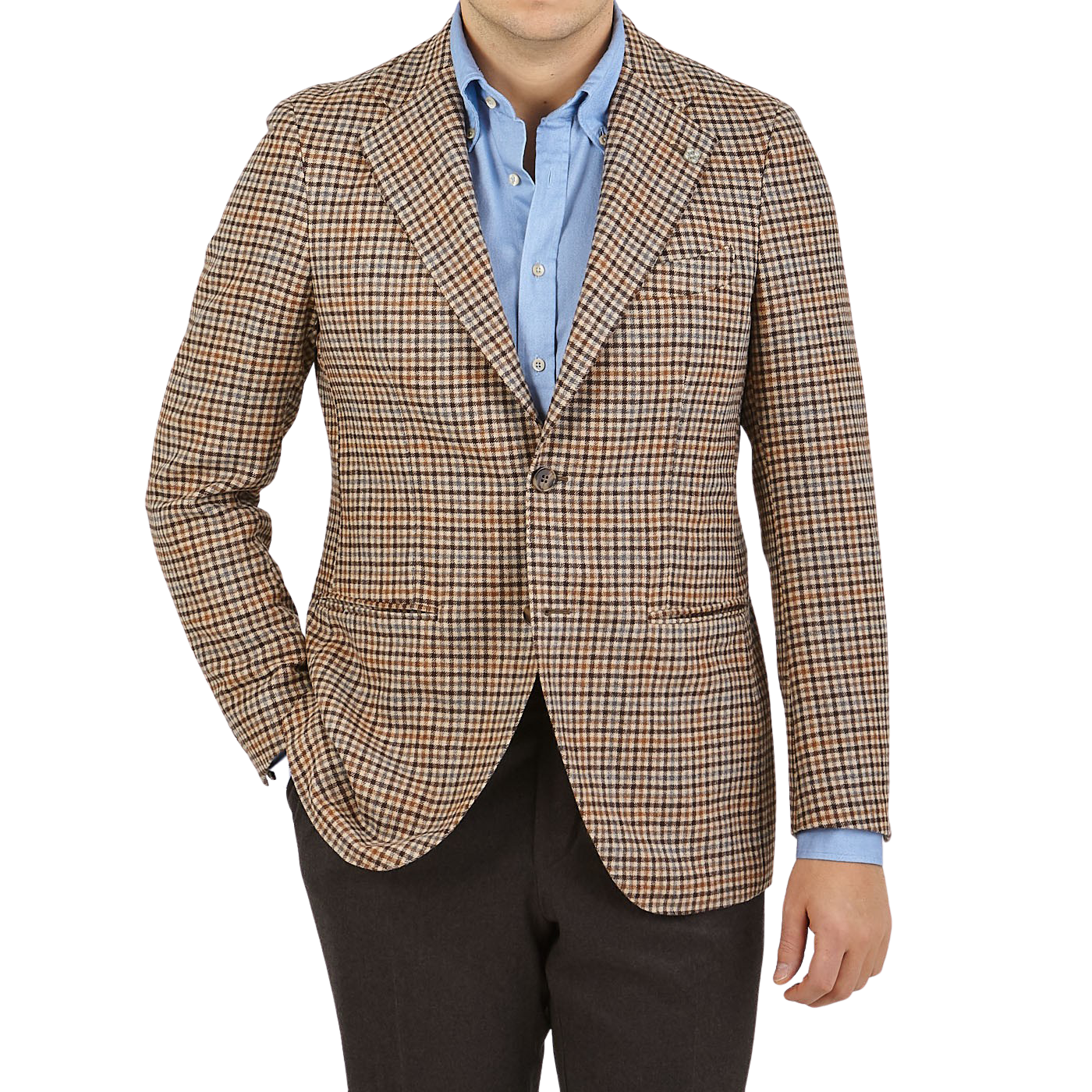check pattern blazer