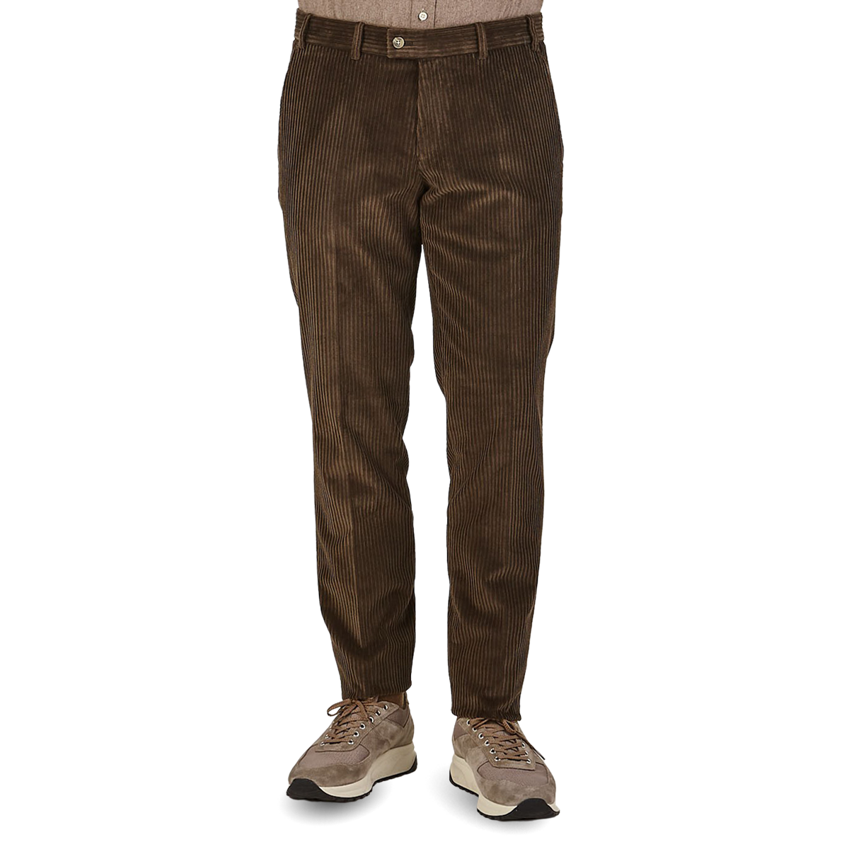 Hiltl - Brown Wide Wale Corduroy Slim 