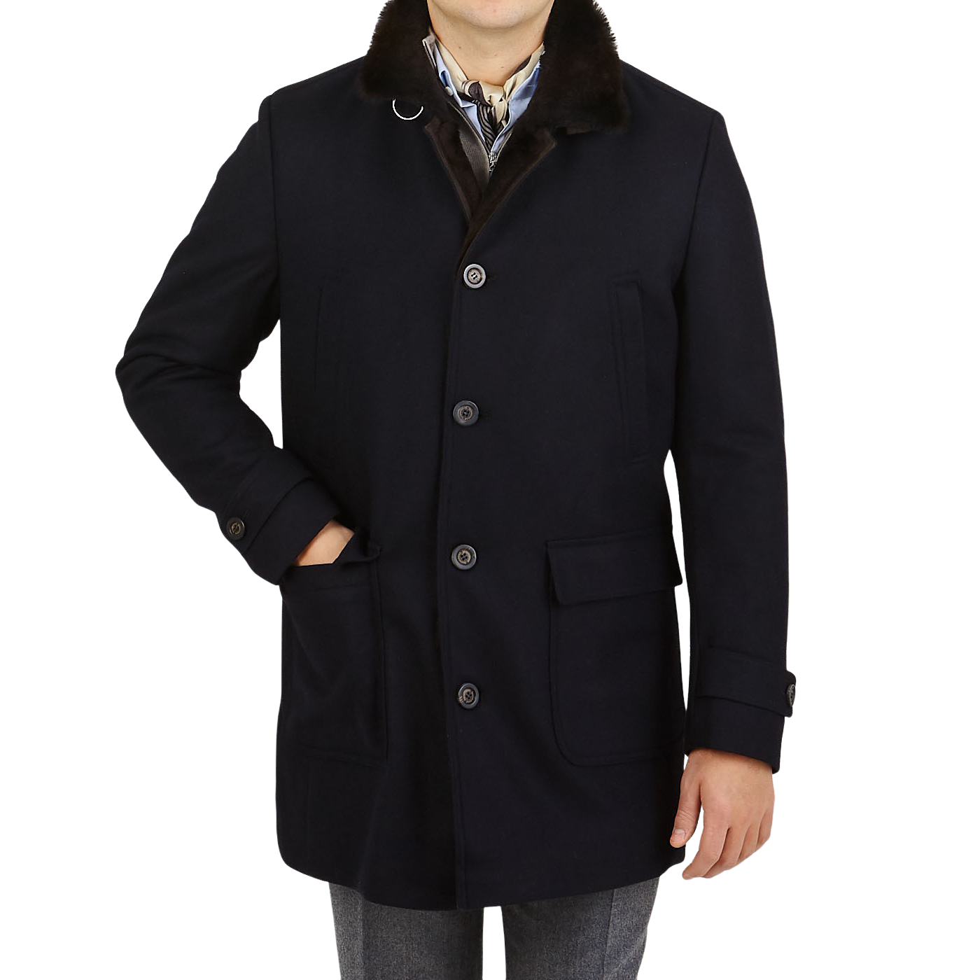 lined overcoat