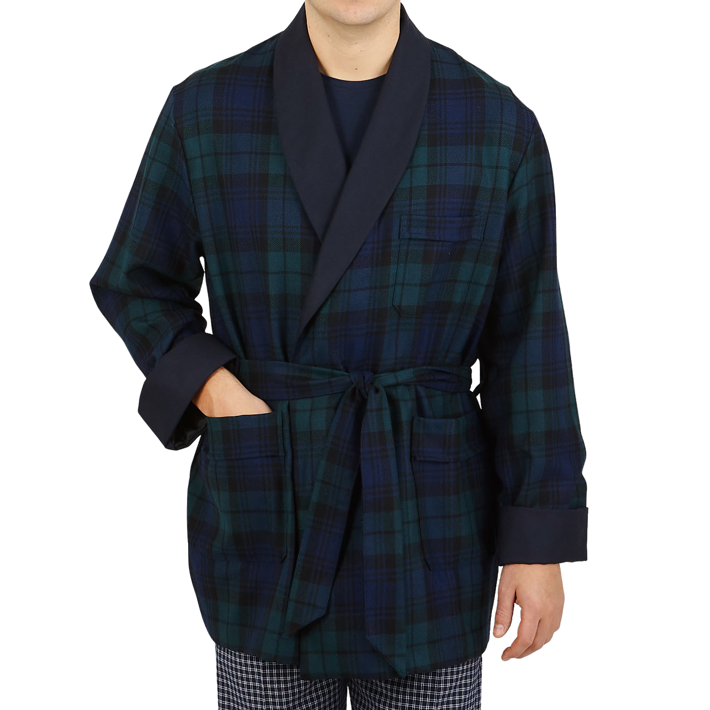 smoking jacket black