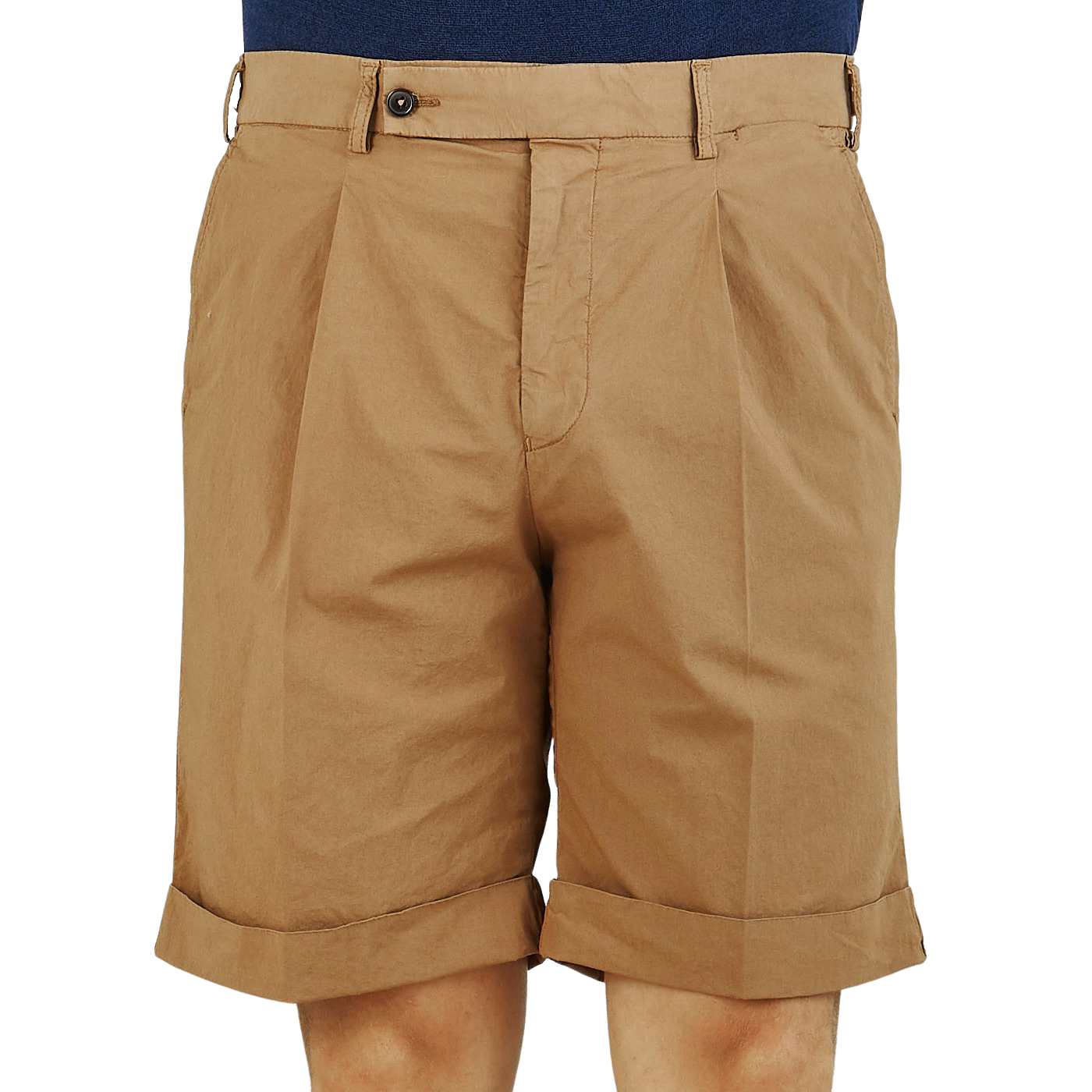 Berwich - Khaki Beige Cotton Stretch 