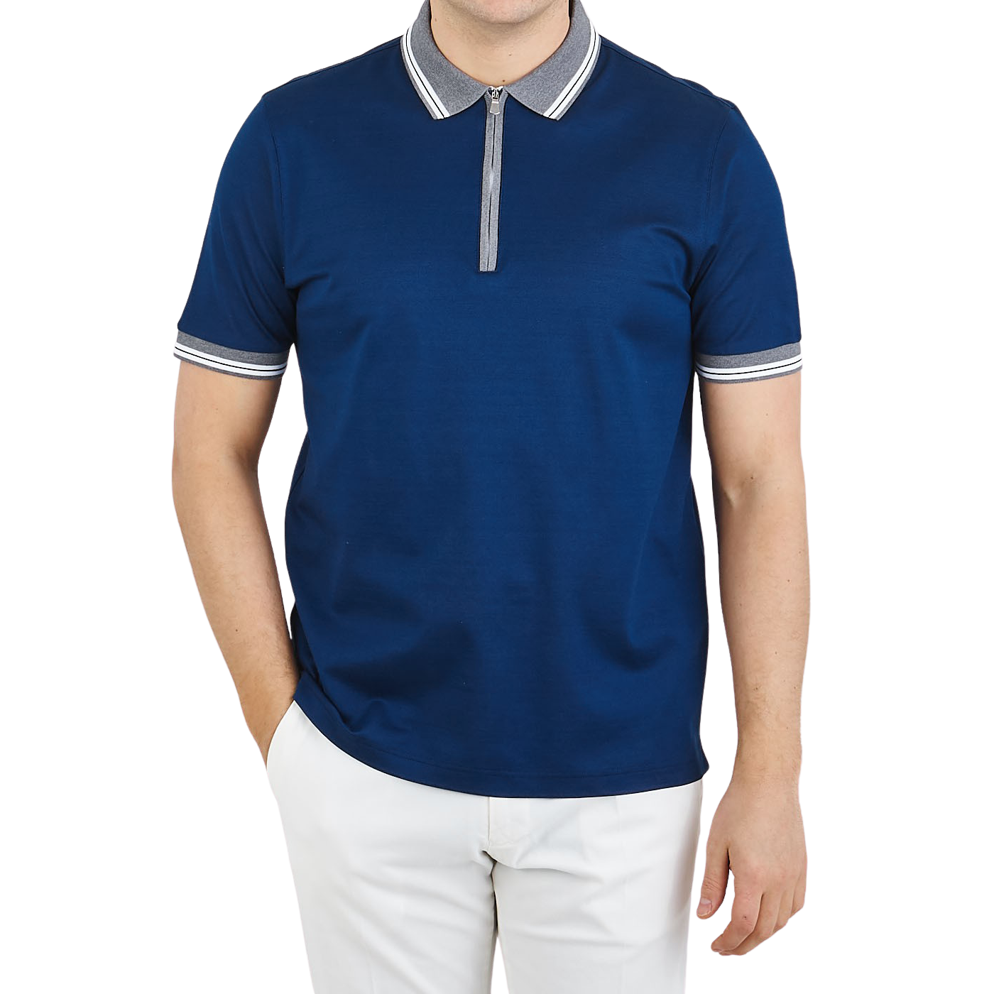 polo shirts with zipper front