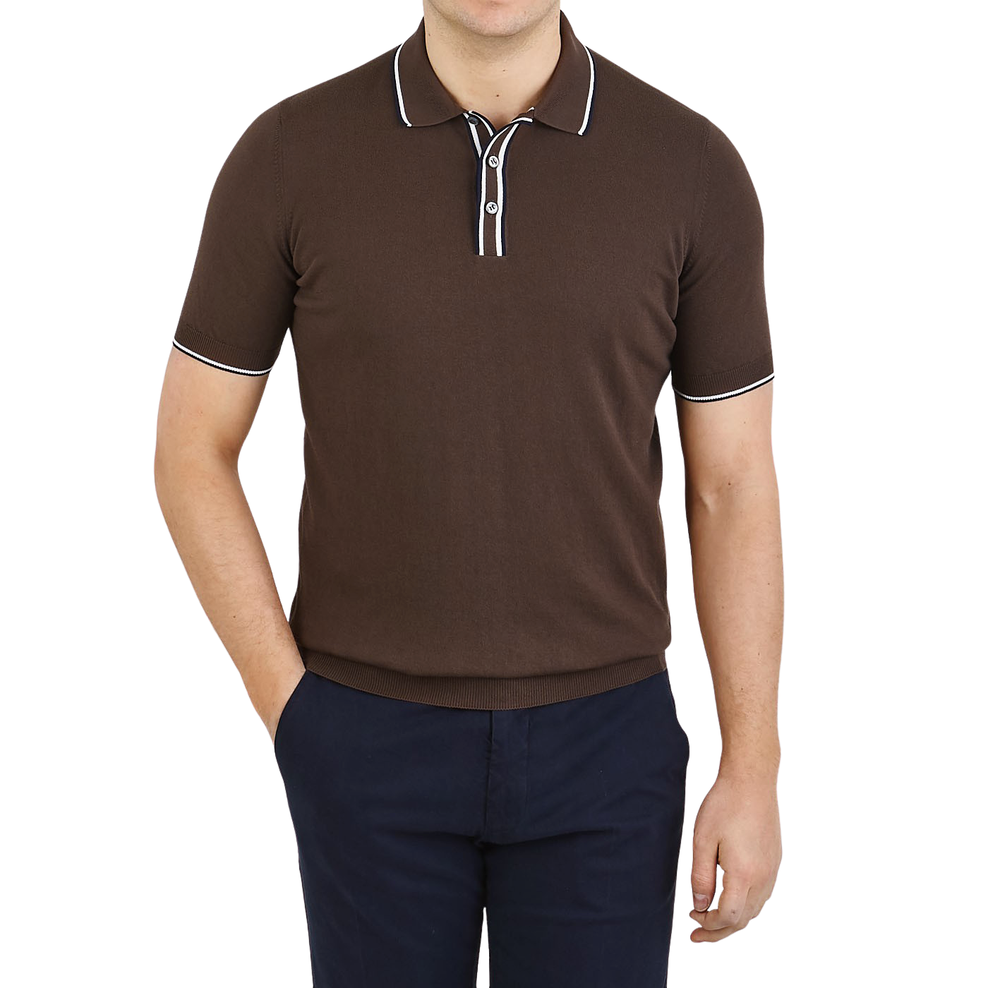 brown color polo t shirt