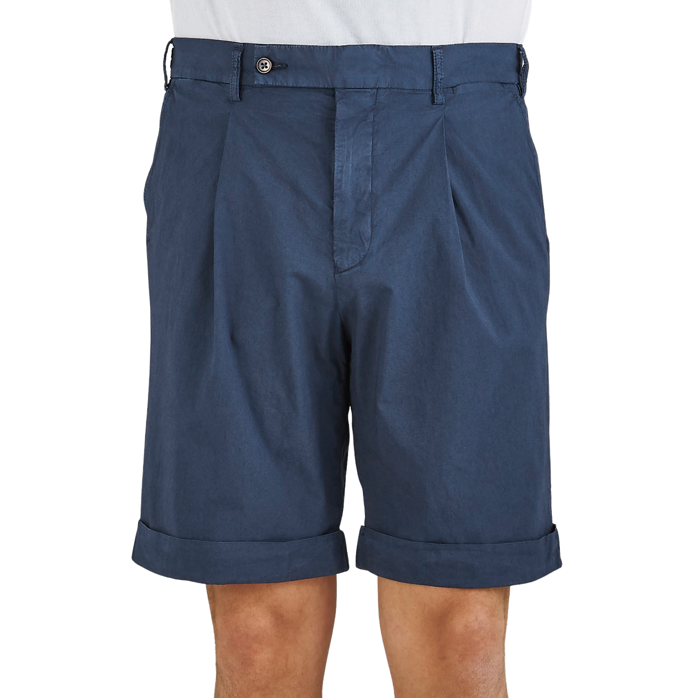 Berwich - Washed Blue Cotton Stretch 